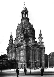 Frauenkirche and New Market square, Dresden, 1930